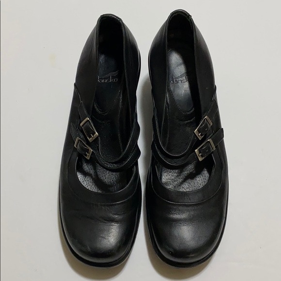 Dansko Double Strap Black Mary Jane Clogs - Picture 8 of 11